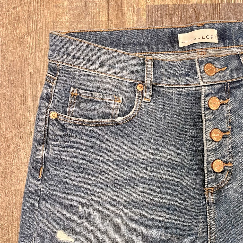 LOFT Blue Ankle & Cropped Jeans
